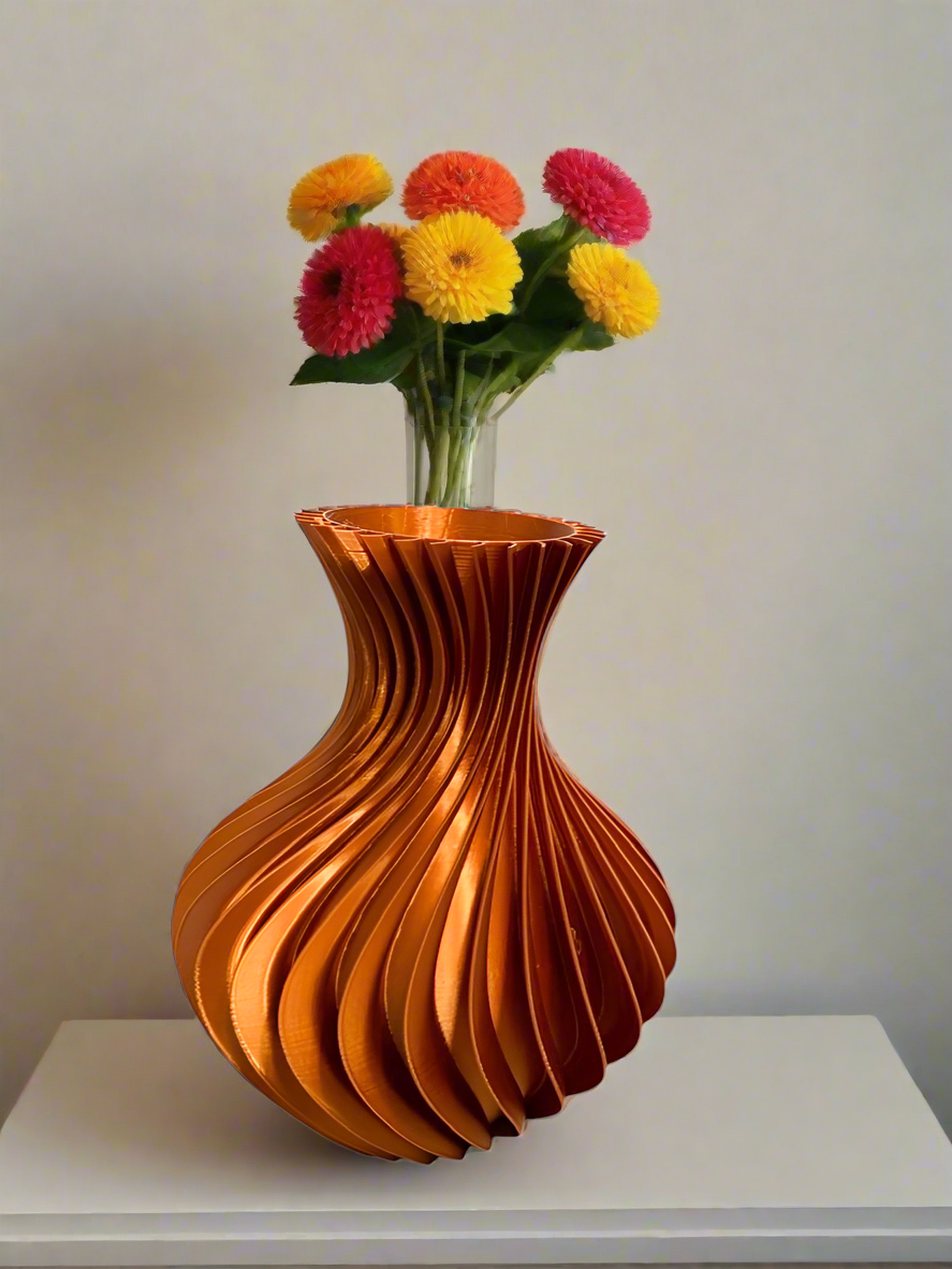 Fibonacci Spiral Flower Vase